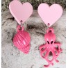 Boucles d'oreilles / COQUILLAGE / ROSE