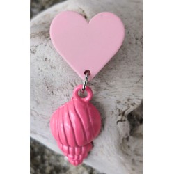 Boucles d'oreilles / COQUILLAGE / ROSE