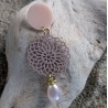 Clous  d'oreilles / ROSE / MANDALA