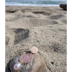 Clous  d'oreilles / ROSE / MANDALA