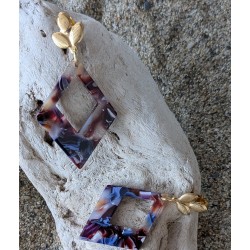 CLOU D'OREILLE LOTUS / LOSANGE