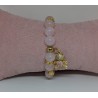 Bracelet / QUARTZ ROSE / OURSON /COEUR