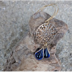 Boucles d'oreilles / ETOILE / GOUTTE BLEUE