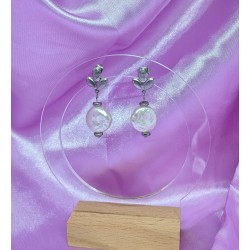 CLOU D'OREILLE  /FEUILE /ACIER INOXYDABLE