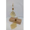 Boucles d'oreilles  LONGUES / ESTAMPE / AMBRE
