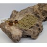 Boucles d'oreilles  LONGUES / ESTAMPE / AMBRE