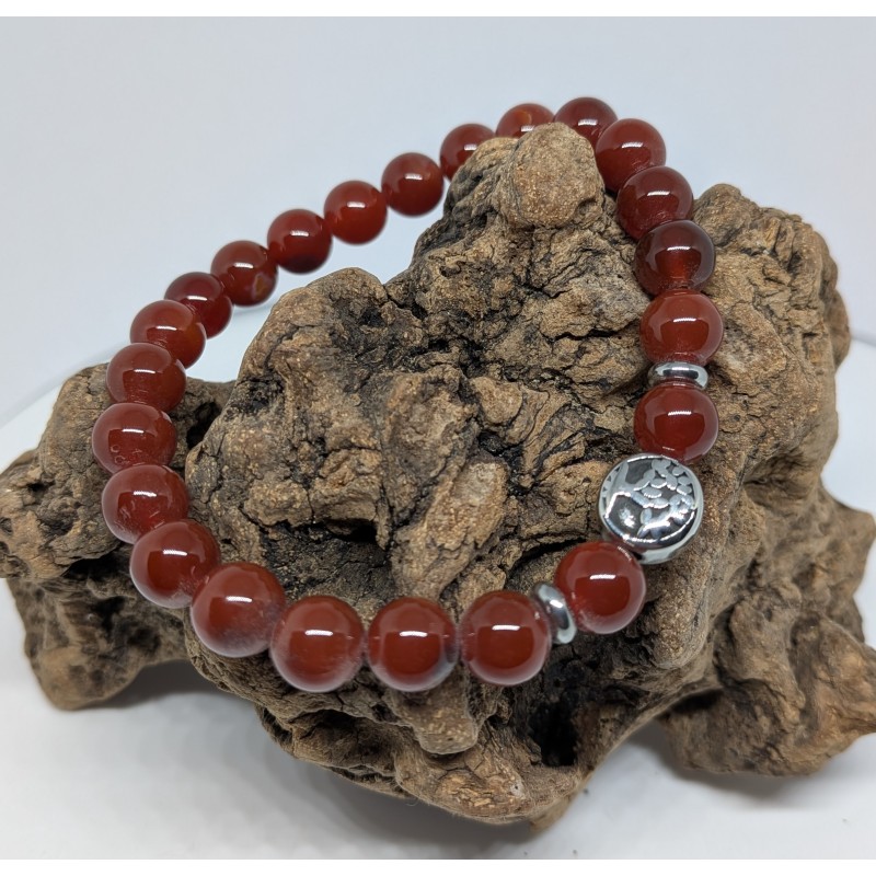 BRACELET / CORNALINE / ARBRE DE VIE