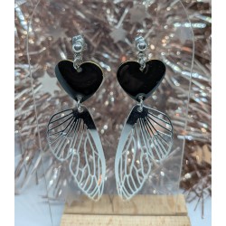 CLOU D'OREILLE / COEUR / AILE PAPILLON