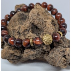 Bracelet / FLEUR DE VIE / OEIL DE TAUREAU