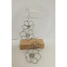 Boucles d'oreilles / LONGUES / FLEURS / ACIER INOXYDABLE