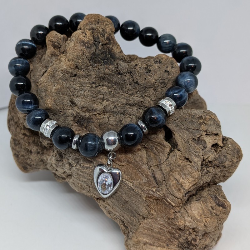 Bracelet / OEIL DE FAUCON / COEUR