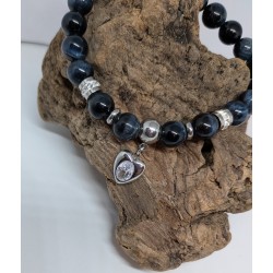 Bracelet / OEIL DE FAUCON / COEUR