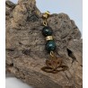 CLOUS D'OREILLES / LOTUS / TURQUOISE AFRICAINE