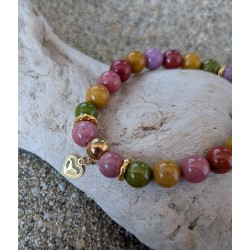 Bracelet / ELEPHANT / COEUR /DORE