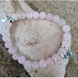 BRACELET / TORTUE / COEUR / ROSE