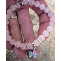 BRACELET / TORTUE / COEUR / ROSE