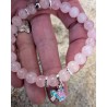 BRACELET / TORTUE / COEUR / ROSE