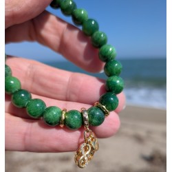 BRACELET/ INFINI / COEUR / ARBRE DE VIE / VERT