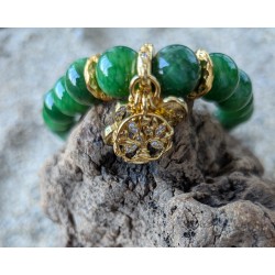 BRACELET/ INFINI / COEUR / ARBRE DE VIE / VERT
