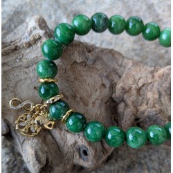 BRACELET/ INFINI / COEUR / ARBRE DE VIE / VERT