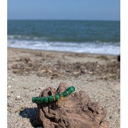 BRACELET/ INFINI / COEUR / ARBRE DE VIE / VERT
