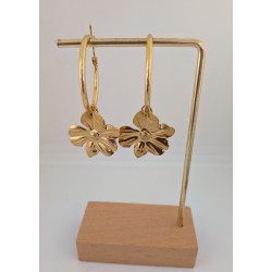 CREOLES / ACIER INOXYDABLE / DORE