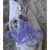 BOUCLES D'OREILLES / AMETHYSTE / VIOLET / CERISE