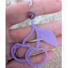 BOUCLES D'OREILLES / AMETHYSTE / VIOLET / CERISE