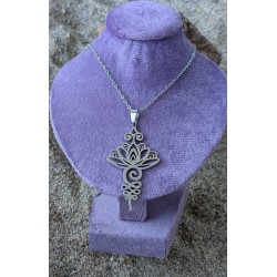 Pendentif / LOTUS / UNALOME / ACIER INOXYDABLE