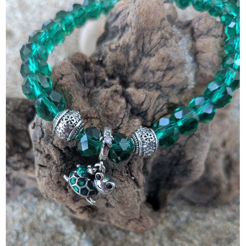 BRACELET / TORTUE / VERT