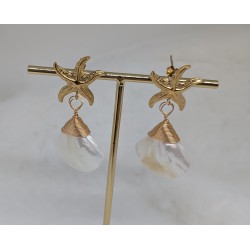 CLOU D'OREILLE / ETOILE / ACIER INOXYDABLE