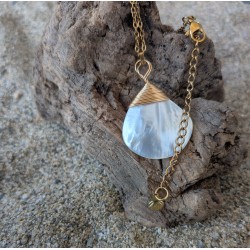 PENDENTIF / EVENTAIL / ACIER INOXYDABLE
