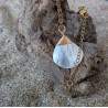 PENDENTIF / EVENTAIL / ACIER INOXYDABLE