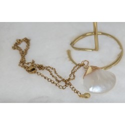 PENDENTIF / EVENTAIL / ACIER INOXYDABLE