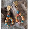 CLOU D'OREILLE ACIER INOXYDABLE DORE / COLORE