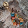 CLOU D'OREILLE ACIER INOXYDABLE DORE / COLORE