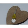 Boucles d'oreilles / jaune